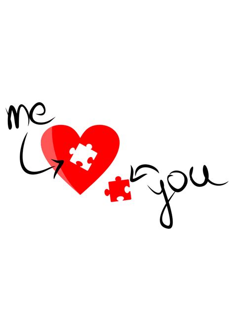 Ready in ai, svg, eps or psd. Me You Heart Puzzle Valentine's Day Free SVG File ...