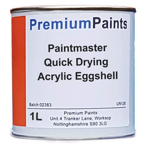 Paintmaster Quick Drying Acrylic Eggshell Paint Multiple Sizes