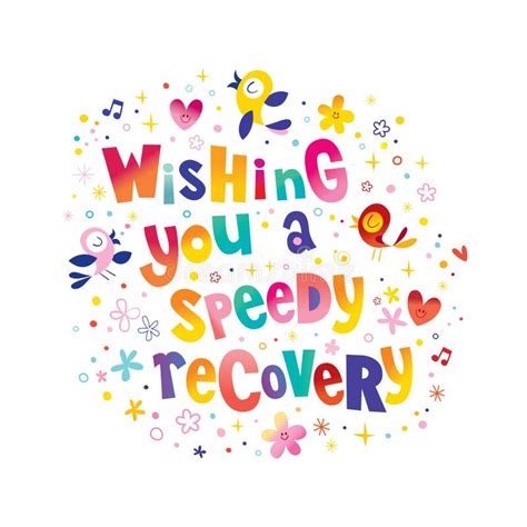 Wishing You A Speedy Recovery Stock Vector Illustration Of Sickness Card 258561711