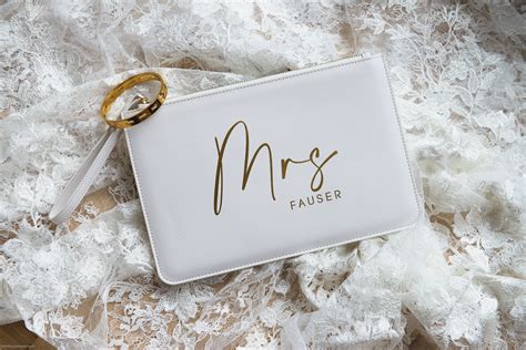 Personalized Wedding Clutch Town
