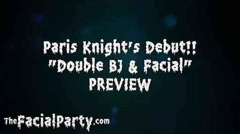Paris Knights Facial Party Debut Gagging On 2 Fat Cocks And Taking