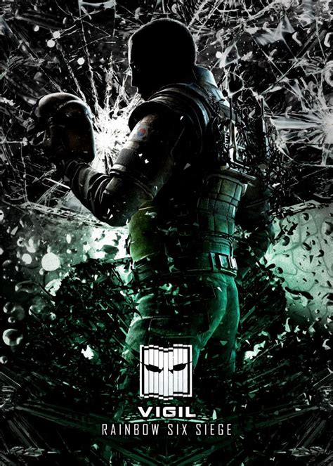 Destroy 20 attacker drones while defending to unlock the vigil's gift weapon skin for the bosg.12.2. Rainbow Six Siege Operators Vigil #Displate artwork by ...