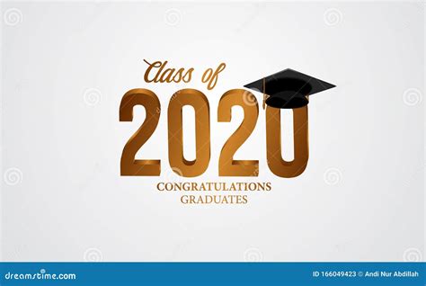 Graduation Class Of 2022 Greeting Background Vector Illustration