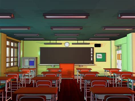 Collection by birds on wire • last updated 1 day ago. classroom backdrop | Anime background, Classroom ...