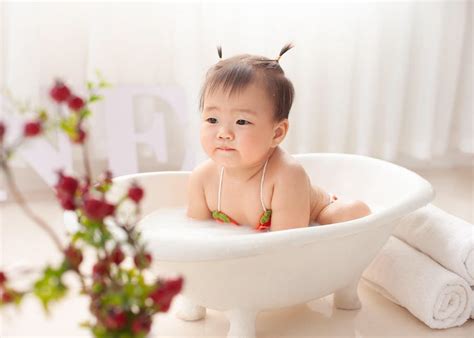 Cute Ethnic Baby In Bathtub · Free Stock Photo