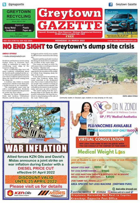 Greytown Gazette March 30 2022 Newspaper Get Your Digital Subscription