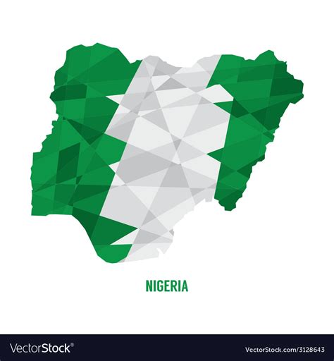 Map Nigeria Royalty Free Vector Image Vectorstock