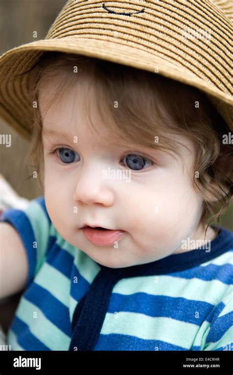 Portrait Of Six Month Old Baby Boy Stock Photo Alamy