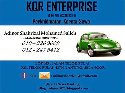 Terima kasih syafiq dari pihak kereta sewa jeju. KERETA SEWA BANTING