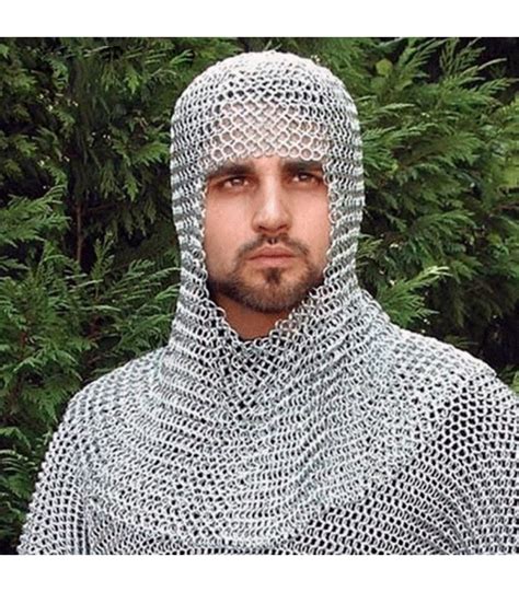 Executioner Mesh Natural Size Chainmail Coif Armor Medieval Shop