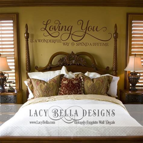 20 romantic bedroom designs (just in time for valentine's day). wall decal master bedroom romantic idea blank walls | Home ...