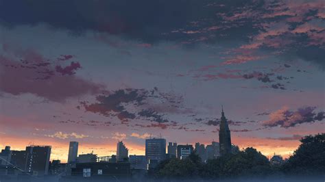 Anime City Skyline Wallpapers Top Free Anime City Skyline Backgrounds