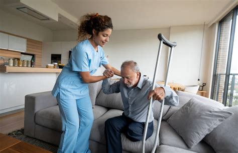 Male Amputee Using Crutches Stock Photos Pictures And Royalty Free
