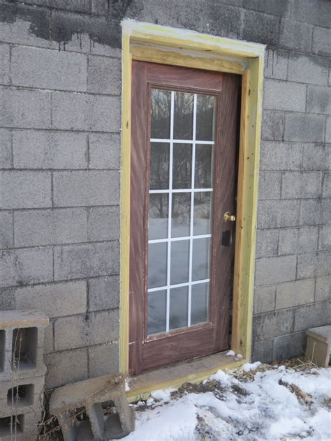 The Barn On White Run Basement Door Frame Replacement