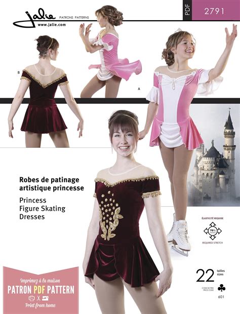Jalie 2791 Princess Skating Dress Pdf Pattern Figure Skating Dress