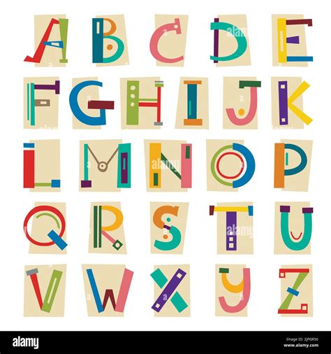 Colorful Alphabet Letters Vector Background Stock Vector Image And Art