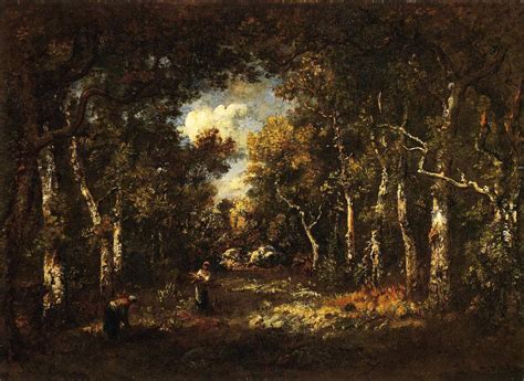 Kunstreproduktionen Der Wald Von Fontainebleau 1866 Von Narcisso