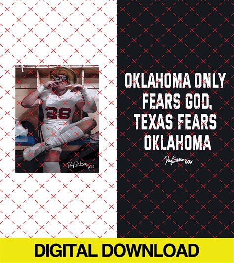 Danny Stutsman Texas Fears Oklahoma PNG danny Stutsman Texas - Etsy