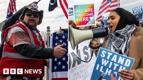 Ilhan Omar Rival Rallies For Trump And Congresswoman Bbc News