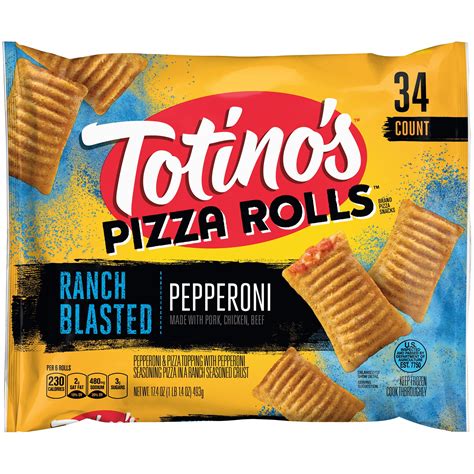 Totinos Pizza Rolls Ranch Blasted Crust Pepperoni 174 Oz Bag Brickseek