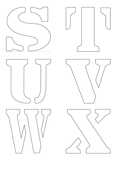 Pretty script alphabet stencils by craft smart®. Letter Stencils. - Free Craft Downloads