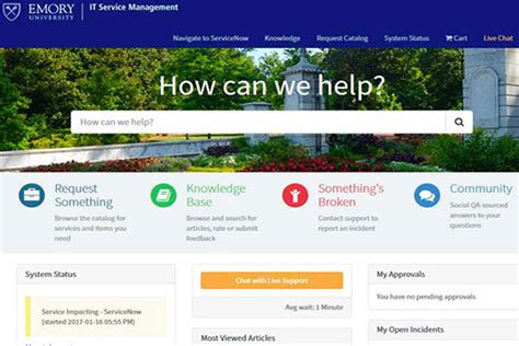 Everything you need to know about tnb is what should i do if payment was made through mytnb self service portal but the payment is not updated? Emory's IT Self Service Portal gets major facelift | Emory ...