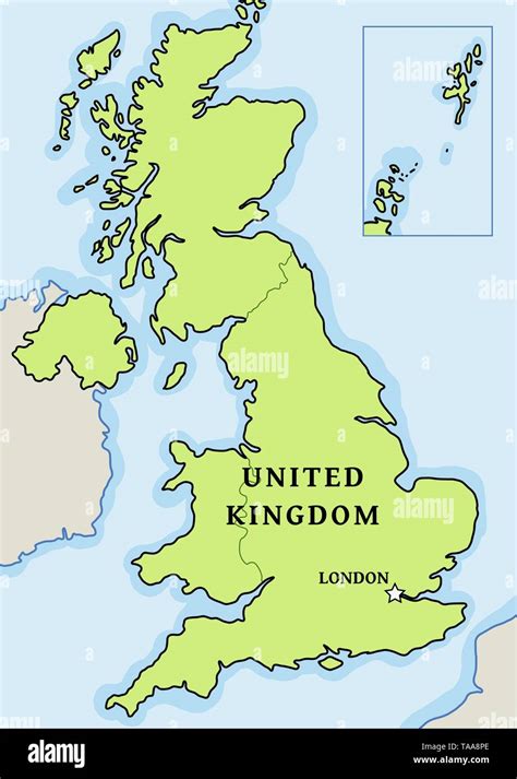 Regno Unito Mappa Vettoriale Mappa Semplice Grafica Immagine E My XXX Hot Girl