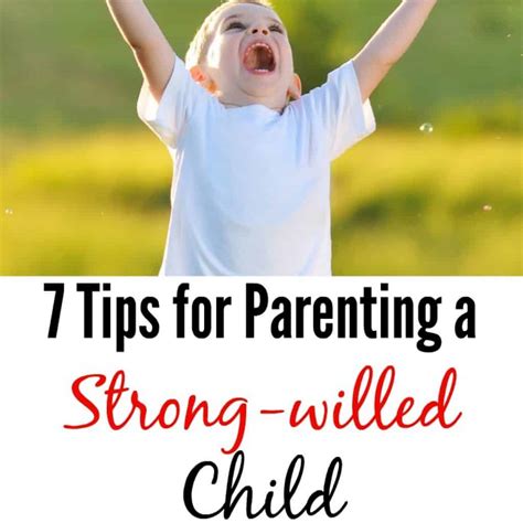 7 Tips For Parenting A Strong Willed Child Pin The Character Corner