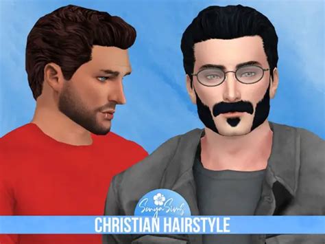 The Sims Resource Christian Hair Retextured By Sonyasimscc Sims 4 Hairs