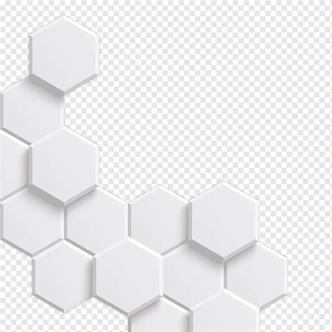 White Hexagonal Pattern Hexagon Exquisite Designs Transparent