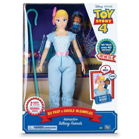 Thinkway Toys Disney Pixar Toy Story 4 Bo Peep And Giggle Mcdimples For