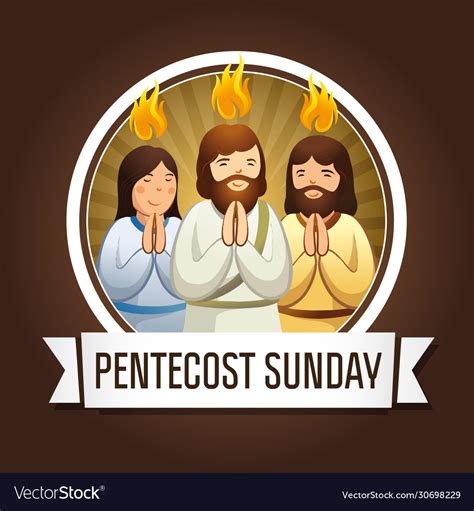 Pentecost Sunday Royalty Free Vector Image Vectorstock