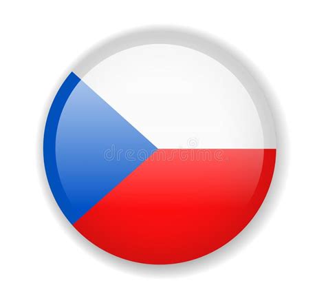 Flags of czech republic with copy space. Czech Republic Flag. Round Bright Icon On A White ...