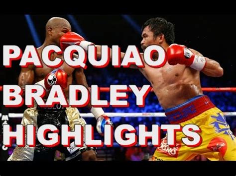As a professional athlete, pacquiao has been performing for 25 years. Manny Pacquiao Last FIGHT! ( "Pacquiao Bradley 3" 2016 HD ...