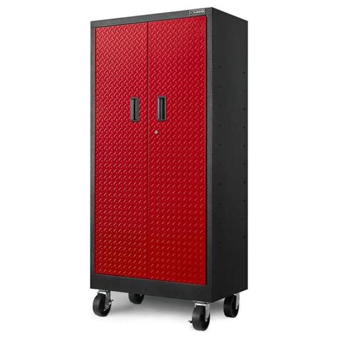 Gladiator Premier 82 In W X 66 In H Red Tread Steel Garage Storage