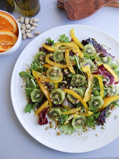 A classic eco clock, powered by water and available in five colours. Kiwi Herb Salad with Pistachios and Orange Dressing ...