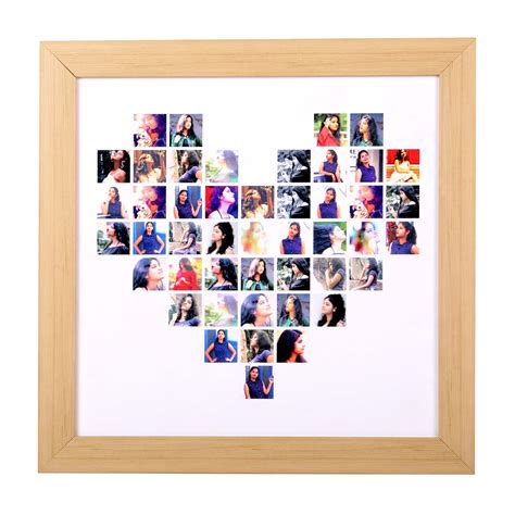 Picheart Heart Shape Photo Collage Frame With Your Photos 46 Photo