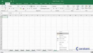 Cara Menghapus Lembar Kerja Microsoft Excel Worksheet