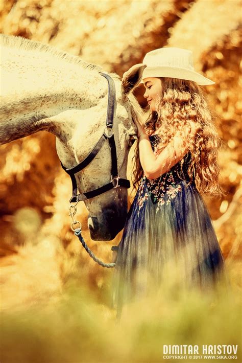 Cute Girl With Beautiful White Horse 54ka Photo Blog