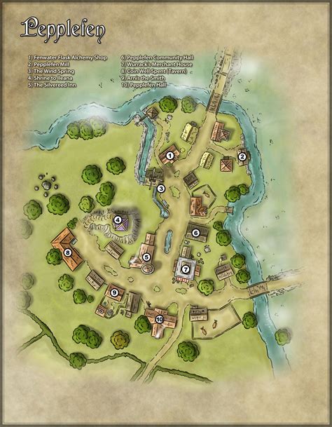Pepplefen From Cartographers Guild Fantasy City Map Fantasy World