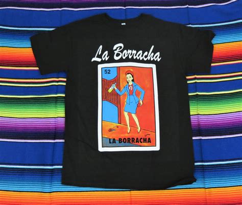 la borracha mexican loteria t shirt funny drinking shirt etsy ireland