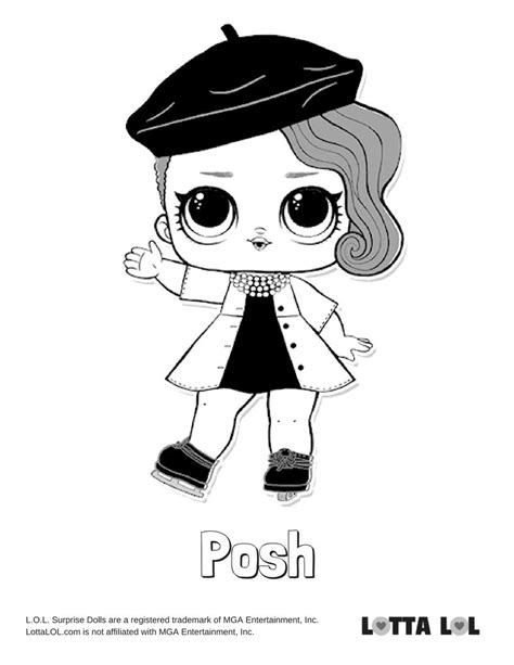 Posh Coloring Page Lotta Lol Lol Dolls Coloring Pages Kids