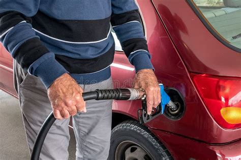 Gasoline Filling Station With Fuel Nozzle Stock Photo Image Of Fuel