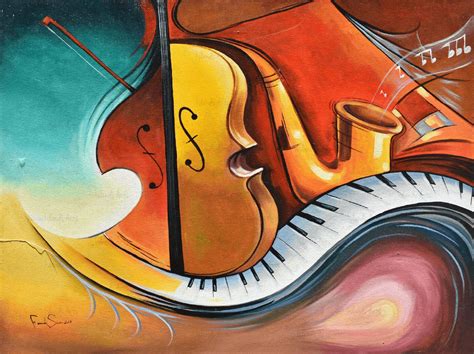 Musical Instrument I Art Painting Canvas At Artlicity Arts Usa