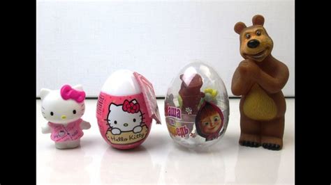 Hello Kitty Vs Masha And The Bear Surprise Egg Candy Хелло Китти Vs