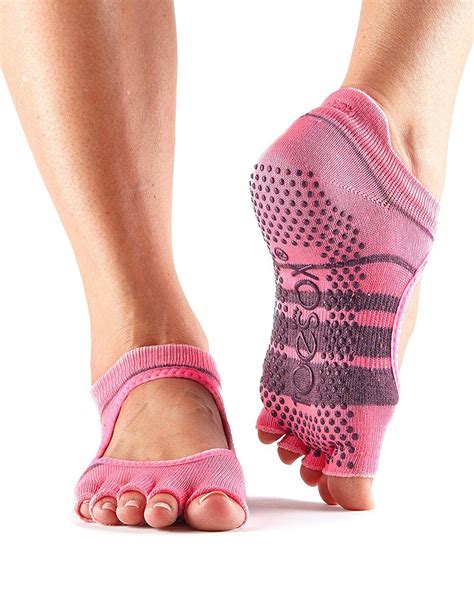 Toesox Women S Bellarina Half Toe Grip Non Slip For Ballet Yoga Pilates Barre Toe Socks Price