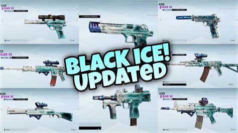 Black Ice Updated To Every Weapon New Look Rainbow Six Siege Crystal