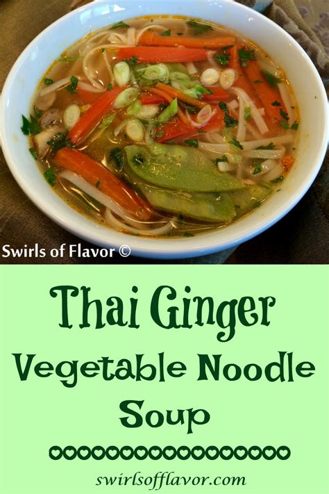 Thai Ginger Vegetable Noodle Soup