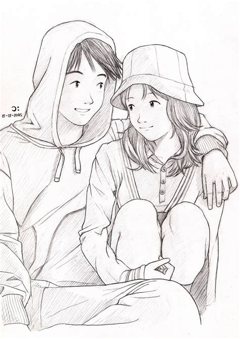 cute couple easy drawing ideas drawings drawing easy pencil couple cute sketches weheartit