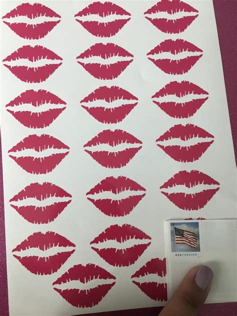 Lip Decals Pretty Lips Vinyl Decals Lipsense Lip Stickers Etsy